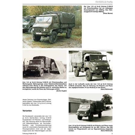 Fahrzeug Profile 63 - UNIMOG in der Bundeswehr