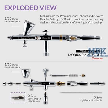 Airbrush Premium Series GHPM-Mobius 0.2mm