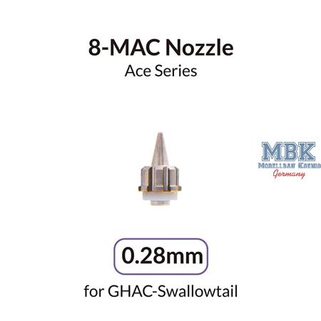 0.28mm 8-MAC Nozzle for GHAC-Swallowtail