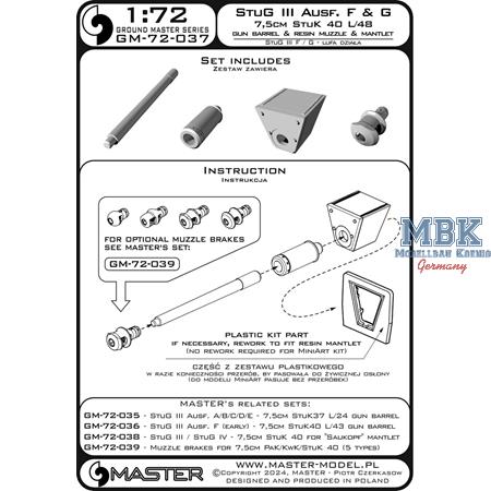 StuG III Ausf.F (late) / G StuK 40 L/48 barrel