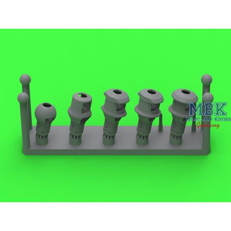 Muzzle brakes for 7,5cm PaK/KwK/StuK 40 (5 types)