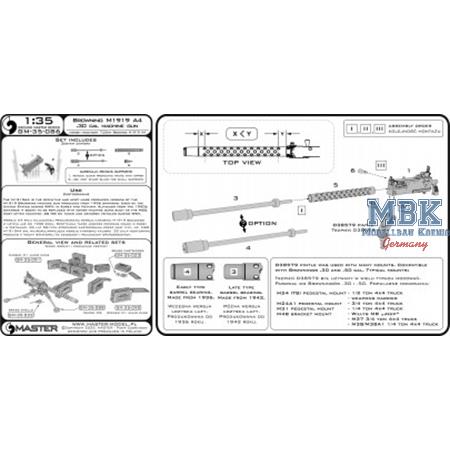 Browning M1919 A4 .30 cal (7,62mm) - Machine Gun