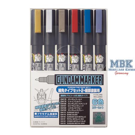 Gundam Marker Fine Edge Set 2