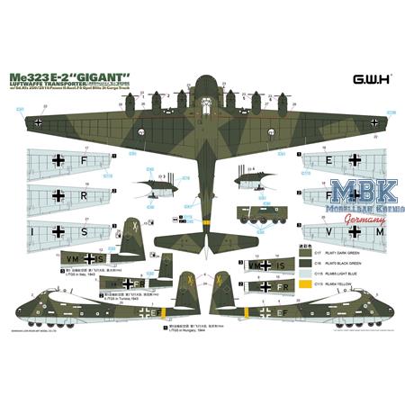 WWII Luftwaffen Messerschmitt Me 323 E-2 GIGANT