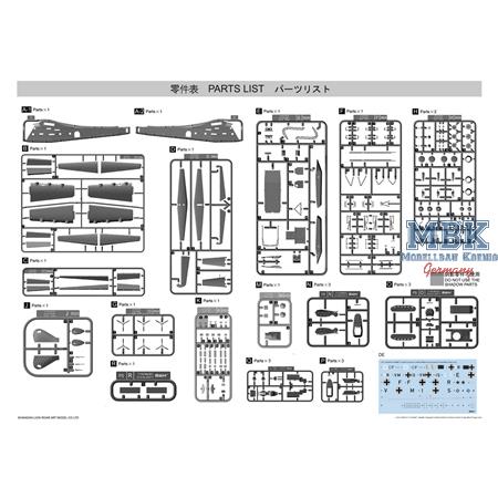 WWII Luftwaffen Messerschmitt Me 323 E-2 GIGANT