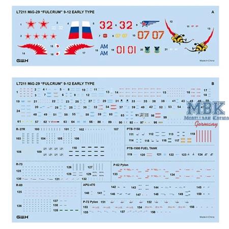 Mikoyan MIG-29 9-12 "Fulcrum" Early Type