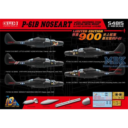 P-61B NOSEART /w Full Underwing Store
