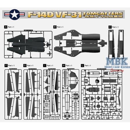 Grumman F-14D Tomcat VF-31 "Tomcatters"