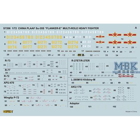 Sukhoi Su-35S "Flanker E" PLAAF Multirole Fighter