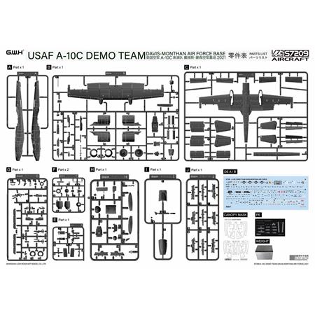 USAF A-10C Demo Team Davis-Monthan AF Base 2021
