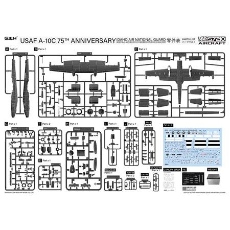 USAF A-10C 75th Anniversary Idaho Air National Grd