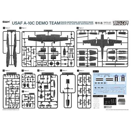 USAF A-10C Demo Team Davis-Monthan AF Base 2020