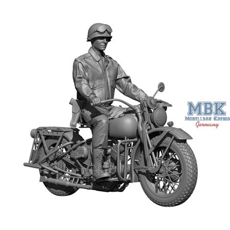 WW2 US para "American rider" including bike 1:35