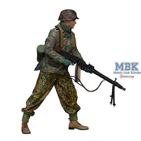 WW2 SS MG42 Gunner 1:16