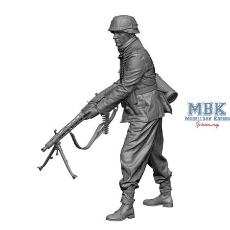 WW2 SS MG42 Gunner 1:16