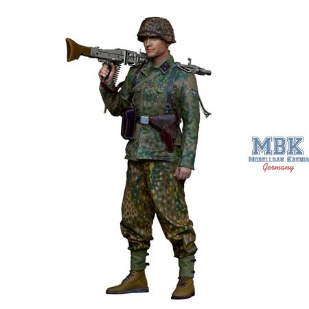 WW2 SS MG42 Gunner Normandy 1:16