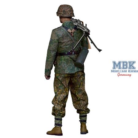 WW2 SS MG42 Gunner Normandy 1:16