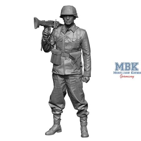 WW2 SS MG42 Gunner Normandy 1:16