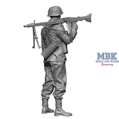 WW2 SS MG42 Gunner Normandy 1:16