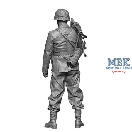 WW2 SS MG42 Gunner Normandy 1:16