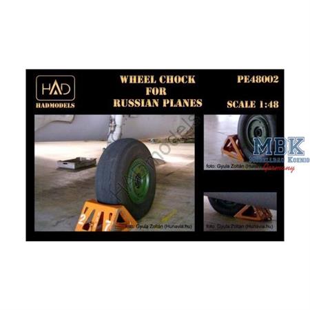 Wheel chock for Russian airplanes