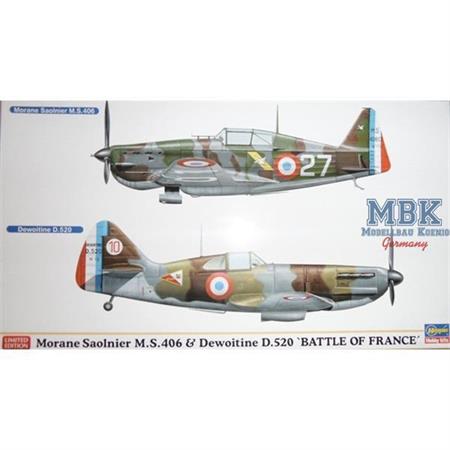 MS 406 & D.520 "Battle of France" (2 Bausätze)