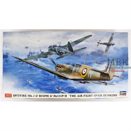 Spitfire Mk.I + Bf109E + He111 P/H  LIMITIERT 1/72