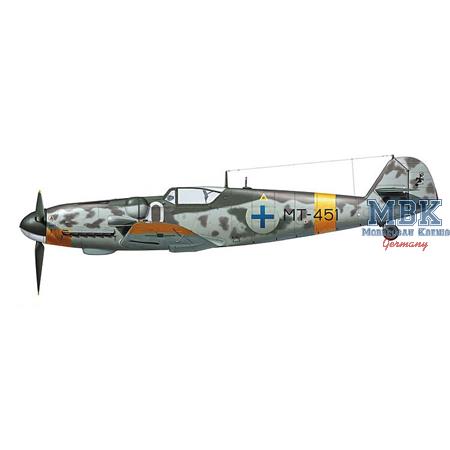 Messerschmitt Bf109G-6, Juutilanen, mit Figur 1/48