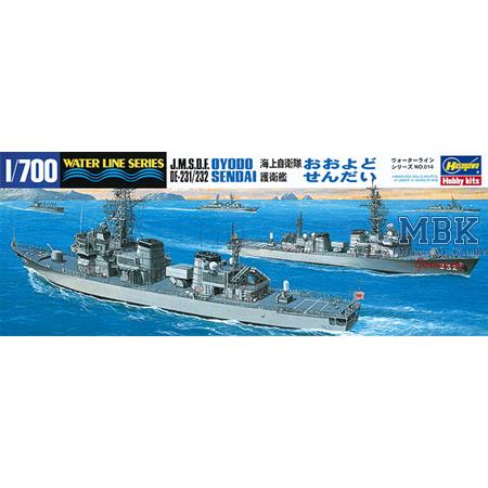 JMSDF DE 231/232 Oyodo & Sendai (Waterline 014)