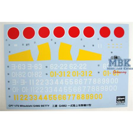 Mitsubishi G4M2 Type 1 "Betty" Modell 22 CP7 LIMIT