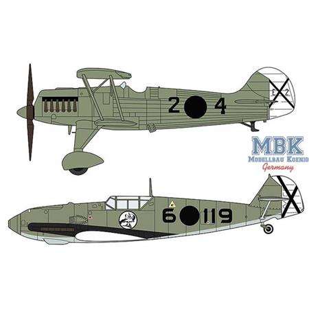 1/72 He51B-1 & BF109E3 Legion Condor