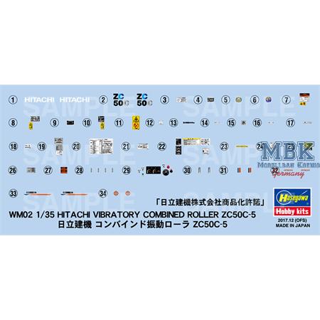 Hitachi vibratory comb. roller ZC50C-5 1:35 (WM02)