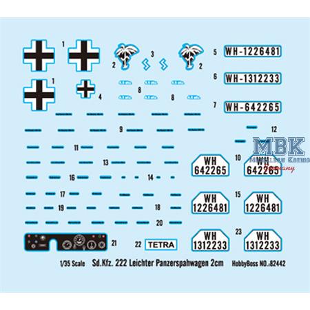 Sd.Kfz.222 Leichter Panzerspähwagen 2cm