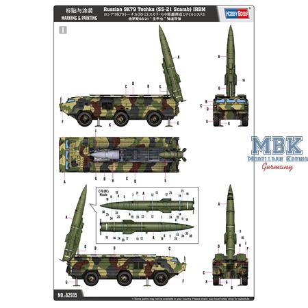 Russian 9K79 Tochka (SS-21 Scarab) IRBM