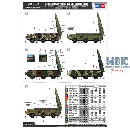 Russian 9K79 Tochka (SS-21 Scarab) IRBM