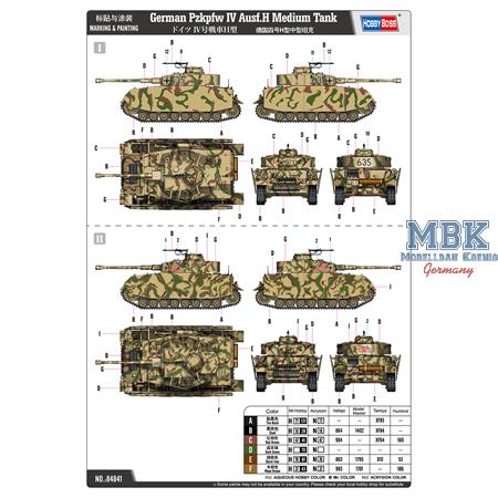 German Pzkpfw IV Ausf.H Medium Tank