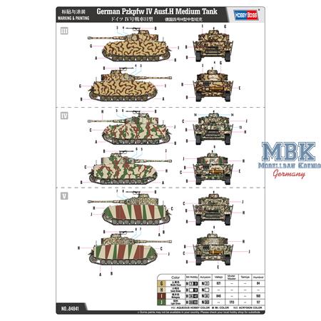 German Pzkpfw IV Ausf.H Medium Tank