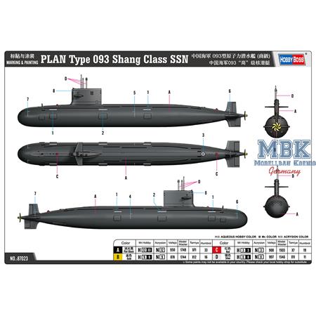 PLAN Type 093 Shang Class SSN (1/700)