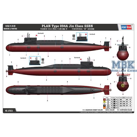 PLAN Type 094A Jin Class SSBN (1/700)