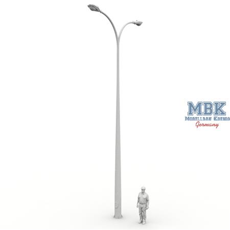 Modern Twin Street Light Pole