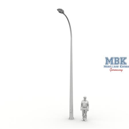 Modern Single Street Light Pole (Short Version)