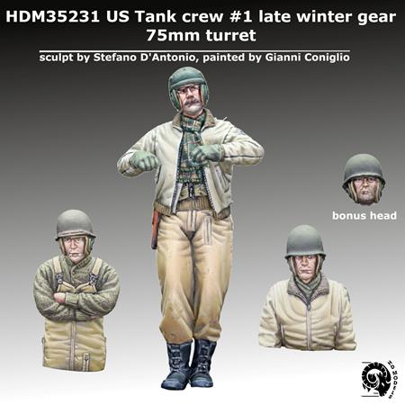 US Tank crew #1 late winter gear 75mm turret