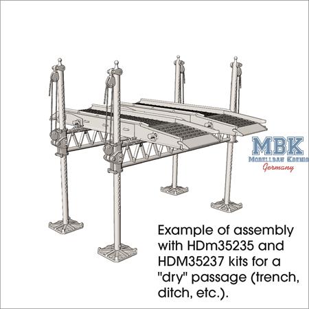 Trestles for Steel Treadways Bridge M2