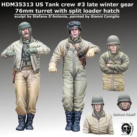 US Tank crew #3 late winter gear 76mm turret