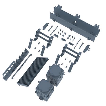 M4A1 (76) Late rear hull super detail set (Takom)