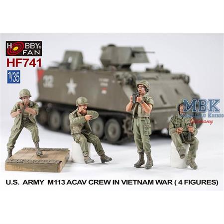 U.S. Army M113 ACAV crew in Vietnam war (4 Fig)