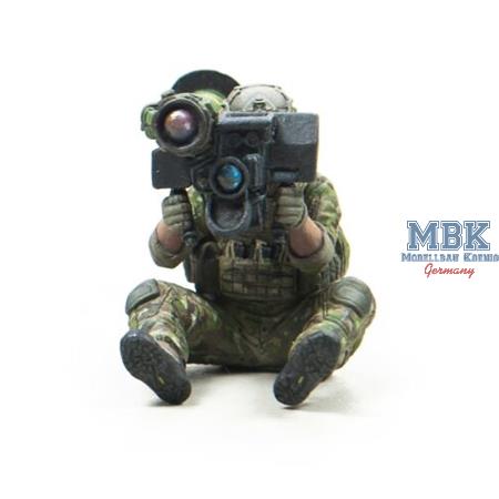 Green Berets with Javelin Missile & K9 (1 Figure)