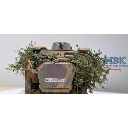 Tarnzweige Laub Dunkelgrün Braun camoufl. branches