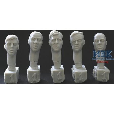 5 heads for 1/32 - 54mm figures #1