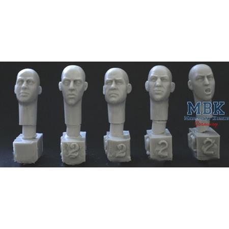 5 heads for 1/32 - 54mm figures #2